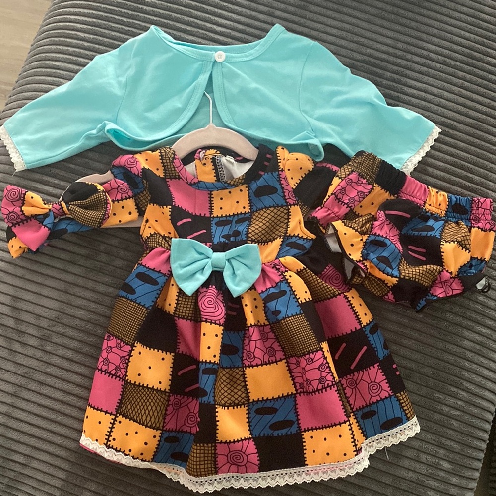 Baby girl 4 piece dress set